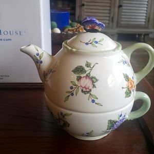Princess House #1402 Vintage Garden Tea For One